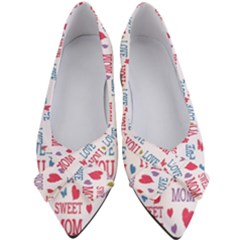 Love Mom Happy Mothers Day I Love Mom Graphic Women s Bow Heels by Vaneshop