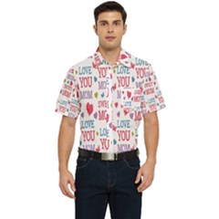 Love Mom Happy Mothers Day I Love Mom Graphic Men s Short Sleeve Pocket Shirt  by Vaneshop