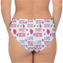 Love Mom Happy Mothers Day I Love Mom Graphic Double Strap Halter Bikini Bottoms View2