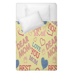 Love Mom Happy Mothers Day I Love Mom Graphic Pattern Duvet Cover Double Side (single Size) by Vaneshop