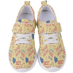 Love Mom Happy Mothers Day I Love Mom Graphic Pattern Women s Velcro Strap Shoes by Vaneshop