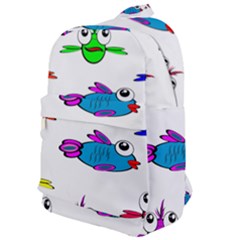 Fish Swim Cartoon Funnycute Classic Backpack by Sapixe