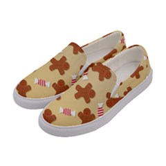 Gingerbread Christmas Time Women s Canvas Slip Ons by Pakjumat