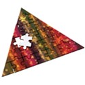 Back White Hearts Snowflakes Wooden Puzzle Triangle View3