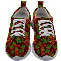 Christmas Wrapping Paper Kids Athletic Shoes by Pakjumat