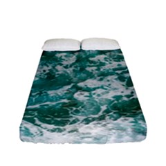 Blue Ocean Waves 2 Fitted Sheet (full/ Double Size) by Jack14