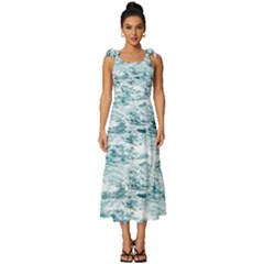 Ocean Wave Tie-strap Tiered Midi Chiffon Dress by Jack14