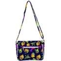 Space Patterns Shoulder Bag with Back Zipper View3