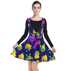 Space Patterns Plunge Pinafore Dress by Amaryn4rt