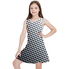 Background-wallpaper-texture-lines Dot Dots Black White Kids  Lightweight Sleeveless Dress by Amaryn4rt