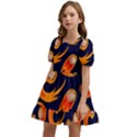 Space Patterns Pattern Kids  Short Sleeve Dolly Dress View2