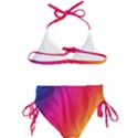 Rainbow Colors Kids  Classic Bikini Set View2