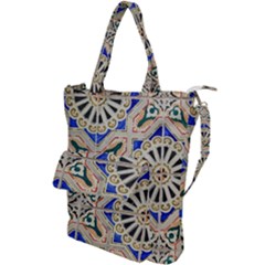 Ceramic-portugal-tiles-wall- Shoulder Tote Bag by Amaryn4rt