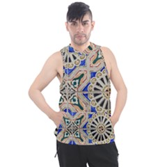 Ceramic-portugal-tiles-wall- Men s Sleeveless Hoodie by Amaryn4rt