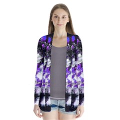 Abstract Canvas-acrylic-digital-design Drape Collar Cardigan by Amaryn4rt