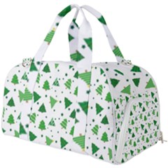 Christmas Trees Pattern Design Pattern Burner Gym Duffel Bag by Amaryn4rt