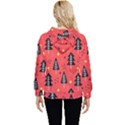 Christmas Christmas Tree Pattern Women s Lightweight Drawstring Hoodie View4