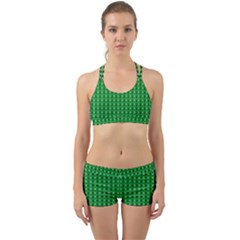 Green Christmas Tree Pattern Background Back Web Gym Set by Amaryn4rt