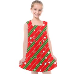 Christmas-paper-star-texture     - Kids  Cross Back Dress by Amaryn4rt