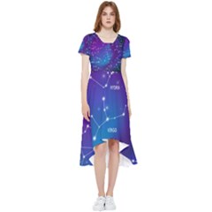 Realistic-night-sky-poster-with-constellations High Low Boho Dress by Amaryn4rt