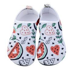 Seamless-vector-pattern-with-watermelons-mint Men s Sock-style Water Shoes by Amaryn4rt