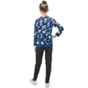 Isometric-seamless-pattern-megapolis Kids  Long Mesh T-Shirt View2