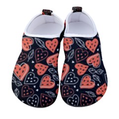 Seamless-vector-pattern-with-watermelons-hearts-mint Men s Sock-style Water Shoes by Amaryn4rt