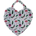 Christmas-background Giant Heart Shaped Tote View2