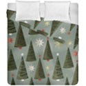 Christmas Trees Pattern Wallpaper Duvet Cover Double Side (California King Size) View1