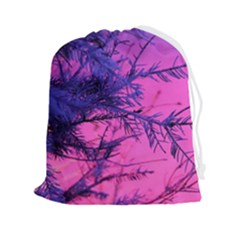 Fir Sunset Frost Snow Drawstring Pouch (2xl) by Pakjumat