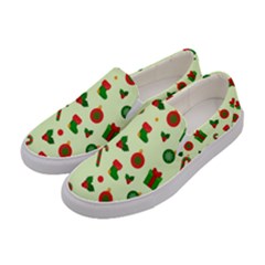 Festive Background Holiday Background Women s Canvas Slip Ons by Pakjumat