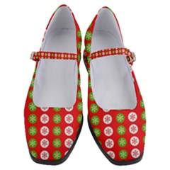 Festive Pattern Christmas Holiday Women s Mary Jane Shoes by Pakjumat