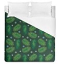 Leaves Snowflake Pattern Holiday Duvet Cover (Queen Size) View1