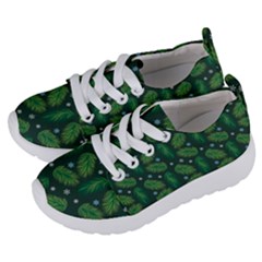 Leaves Snowflake Pattern Holiday Kids  Lightweight Sports Shoes by Pakjumat