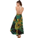 Abstract Landscape Nature Floral Animals Portrait Backless Maxi Beach Dress View2