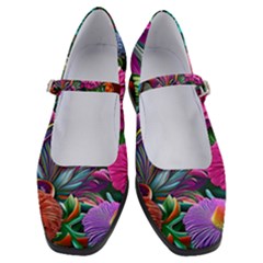 Flowers Nature Spring Blossom Flora Petals Art Women s Mary Jane Shoes by Pakjumat