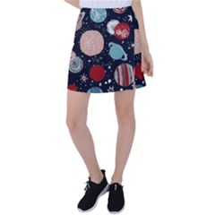 Space Galaxy Pattern Tennis Skirt by Pakjumat