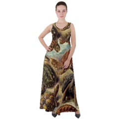 Turtles Leatherback Sea Turtle Empire Waist Velour Maxi Dress by Pakjumat