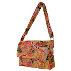 Fantasy Psychedelic Surrealism Trippy Full Print Messenger Bag (m) by Modalart