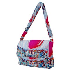 Artistic Psychedelic Art Full Print Messenger Bag (m) by Modalart