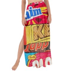 Pop Art Food Cute Patterns Maxi Chiffon Tie-up Sarong by Sarkoni