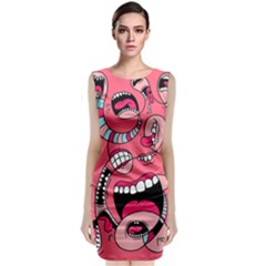 Big Mouth Worm Classic Sleeveless Midi Dress by Dutashop