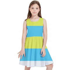 Bigender Flag Copy Kids  Skater Dress by Dutashop