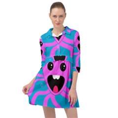 Bubble Octopus Copy Mini Skater Shirt Dress by Dutashop