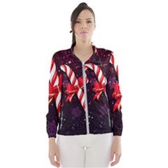 Christmas Lollipop Bowknot Celebrations Women s Windbreaker by Sarkoni