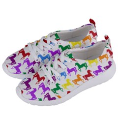 Colorful Horse Background Wallpaper Women s Lightweight Sports Shoes by Amaryn4rt