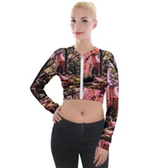 Hot Day In  Dallas-6 Long Sleeve Cropped Velvet Jacket by bestdesignintheworld