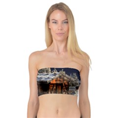 Christmas Landscape Bandeau Top by Sarkoni