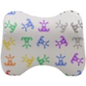 Rainbow Clown Pattern Head Support Cushion View1