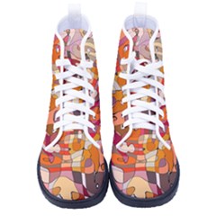 Abstract Abstraction Pattern Moder Men s High-top Canvas Sneakers by Amaryn4rt